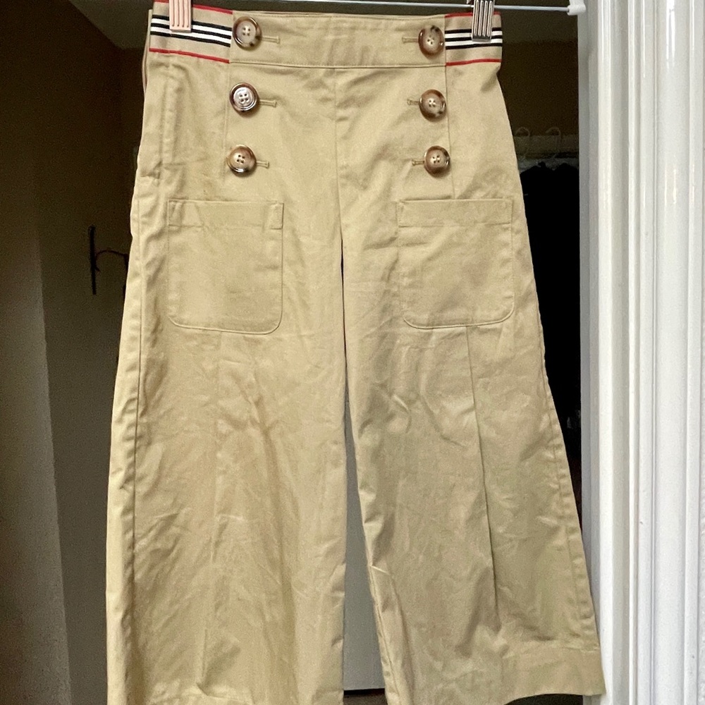 Burberry Girls 6y Pants/Cropped Button Trousers.